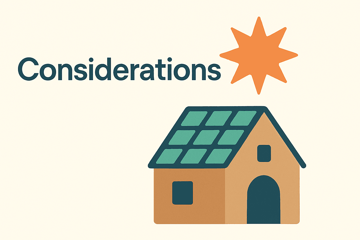 Factors to consider before installing solar panels